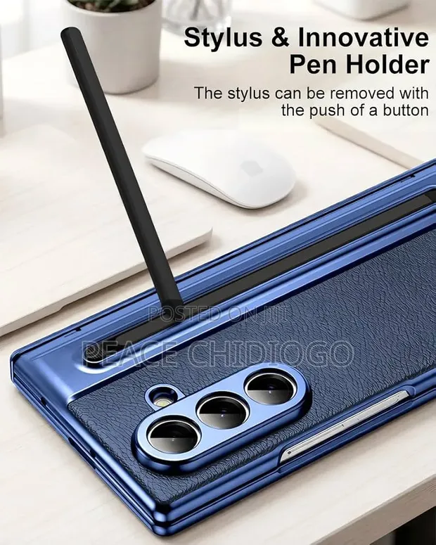 Samsung Galaxy Z Fold 8 Case with S Pen Holder (Blue) - 1