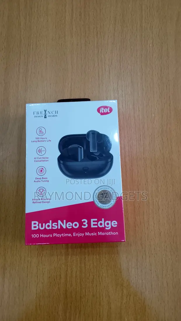 Itel BudsNeo 3 Edge TWS Earbuds - 100H Playback, Super Bass - 1