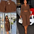 Zara Women's Brown 2-Piece Trouser Set - 1