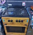 Maxi 3+1 Gas Electric Cooker Oven - Wood Finish - 1