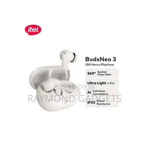 Itel BudsNeo 3 TWS Earbuds - 100H Playback, Super Bass, White