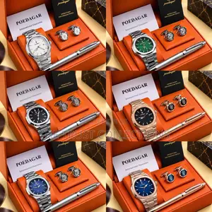 Poedagar Watch Set with Cufflinks and Pen