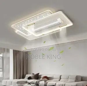 Invisible Leafless Ceiling Fan with LED Light & Remote