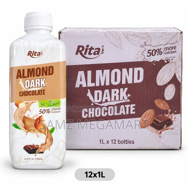 Rita Almond Dark Chocolate Milk 12x1L - 1