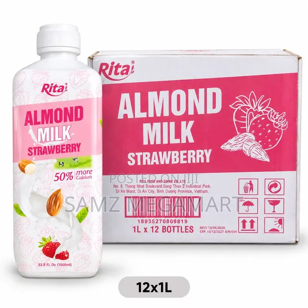 Rita Non-Dairy Madara Ta Strawberry 12x1L - 1