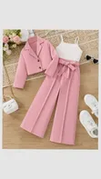 3 Piece Royal Blue Wide Leg Set - 3