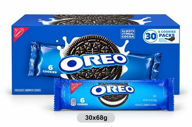 Nabisco Oreo Chocolate Sandwich Cookies 30x68g - 1