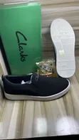 Men's Clarks Classic Loafers - Black Leather - 1