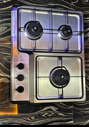 3 Burner Bakin Karfe Gas Cooker