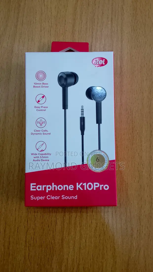 Itel IEP-26 Pro Wired Earphones - White - 1