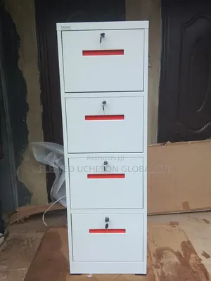Babban Karfe 4-Drauwar Filing Cabinet Mai Rabin Rabin