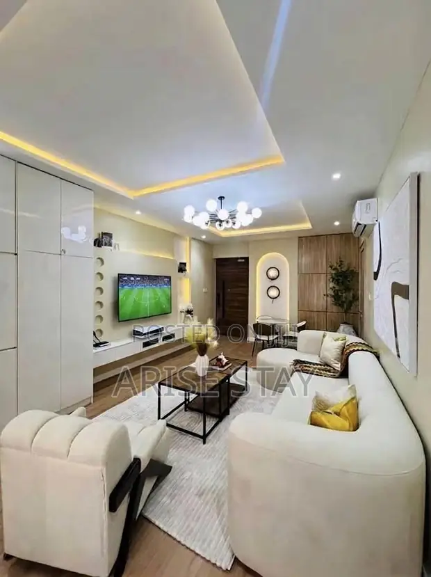 Gidan Kwana Mai Dakuna 1 tare da Pool, Gym, PS5 a Ikate Lekki - 1