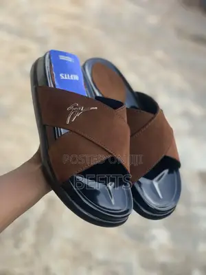 Handmade Amiri Suede Flip Flops - Brown