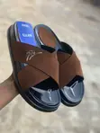 Handmade Amiri Suede Flip Flops - Brown - 2