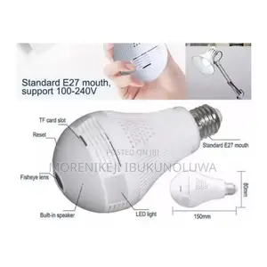Panorama Wifi Security Smart Camera Bulb