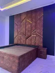 Hally Furniture Bedframe da Cladding - Sabon Samfuri - 1