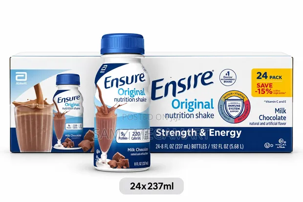 Ensure Original Nutrition Shake Milk Chocolate 24x237ml - 1