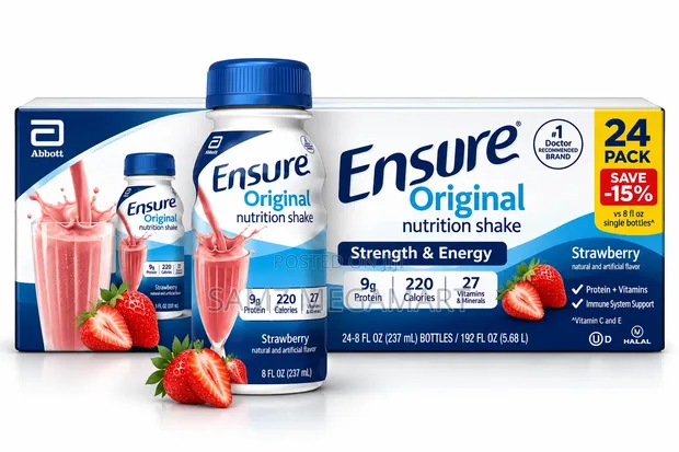 Ensure Original Nutrition Shake Strawberry 24x237ml - 1