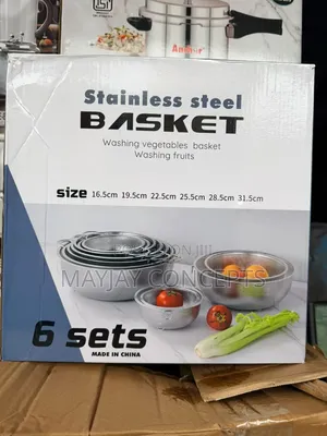 6-Piece Stainless Steel Sieve Set (16.5-31.5cm)
