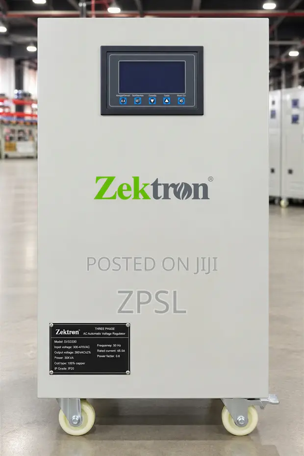 Zektron 30kVA 3-Phase Servo Automatic Voltage Stabilizer - 1