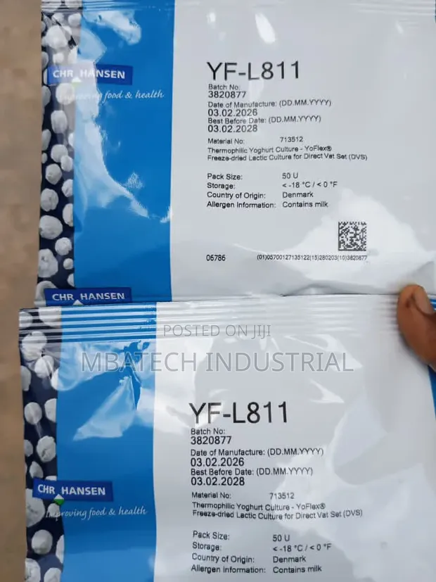 CHR Hansen Yoghurt Cultures: YF-L811, YF-L903, Harmony 1.0, Mild 1.0, YF-L381 - 1