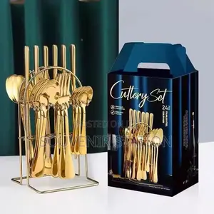 24PCs Zestiriyar Spoon Zinariya