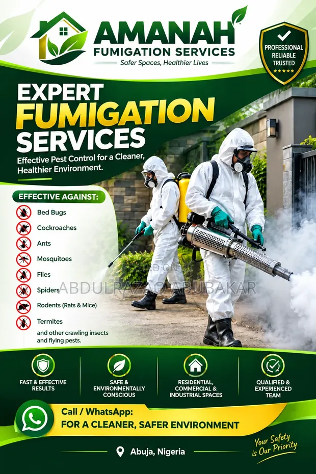 Sabis na Fumigation da Kula da Cututtuka Masu Girma - 1