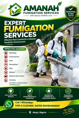 Sabis na Fumigation da Kula da Cututtuka Masu Girma