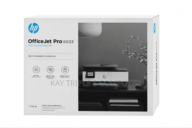 HP OfficeJet Pro 8023 All-in-One Printer - Wireless, Duplex, Fax - 1