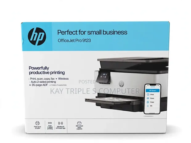 HP OfficeJet Pro 9123 All-in-One Wireless Printer - 1
