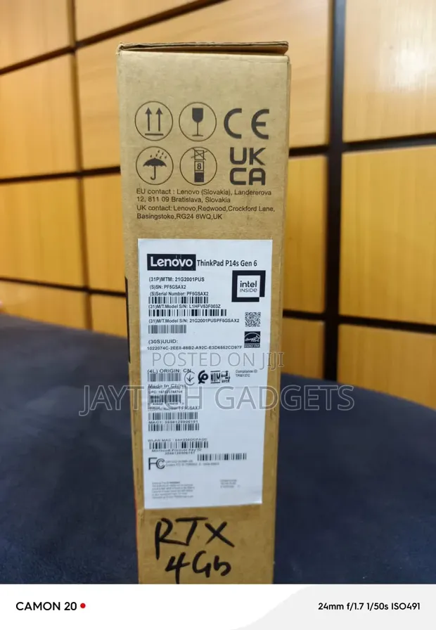 New Lenovo ThinkPad P14s Laptop: 32GB RAM, Intel Core Ultra 7, 1TB SSD - 1