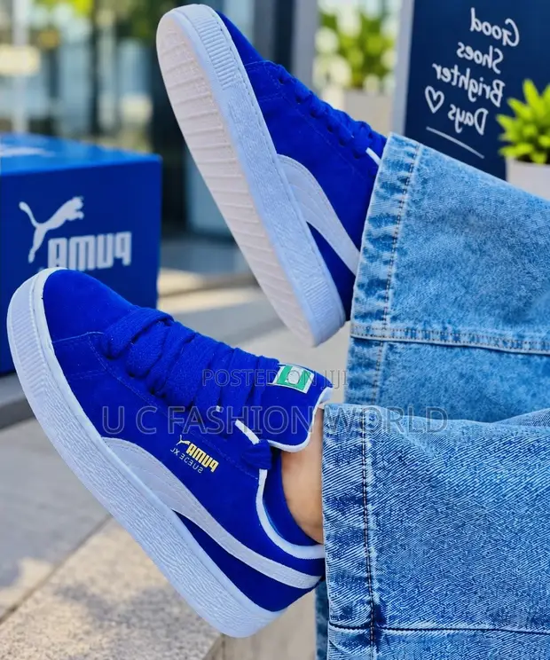 Original Unisex Blue Puma Sneakers - 1
