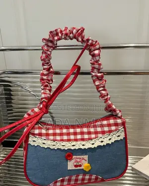 Cute Y2K Checkered Shoulder Bag - Pre-order