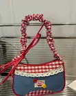 Cute Y2K Checkered Shoulder Bag - Pre-order - 1