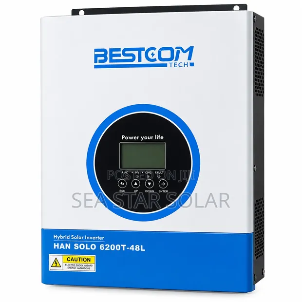 Bestcom Tech Han Solo 6200T-48L Hybrid Solar Inverter - 6.2kW / 48V - 1
