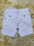 Marks and Spencer White Chinos Shorts W30 L16 - 2