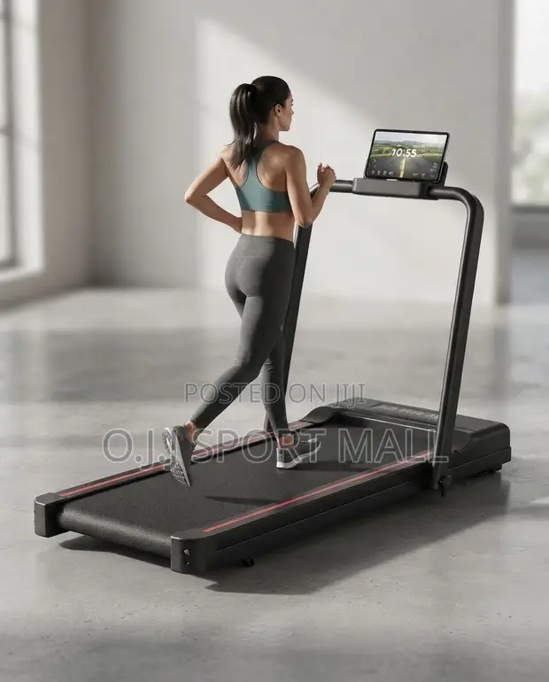 Foldable Treadmill with Adjustable Handle – 130kg Capacity - 1