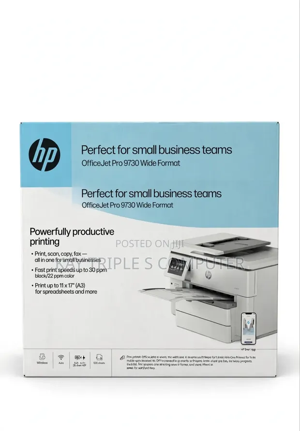HP OfficeJet Pro 9730 Wide Format A3 All-in-One Printer - 1