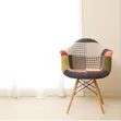 Patchwork Eames-Style Armchair - 1