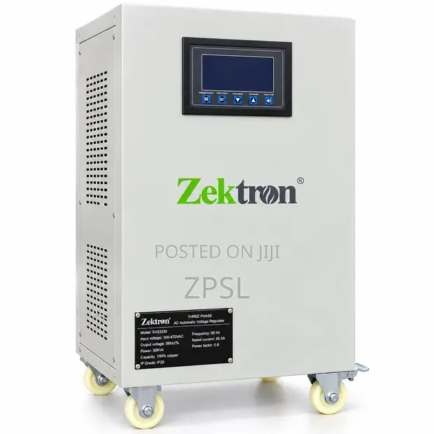 Zektron 30KVA Three-Phase Servo Automatic Voltage Stabilizer - 1