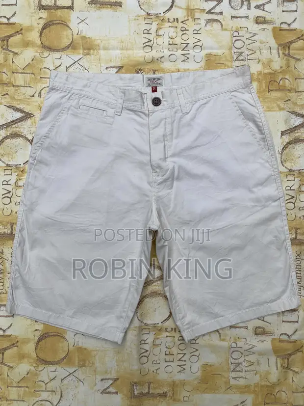 NEXT Beige Chinos Shorts - Size W34 L21 - 1