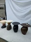 Walnut Egg Mini Table - 2