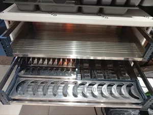 80cm Multi-Layered Pull Out Drawer Plate Rack