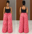 Ankara Baggy Pants - Women's Pink - 2