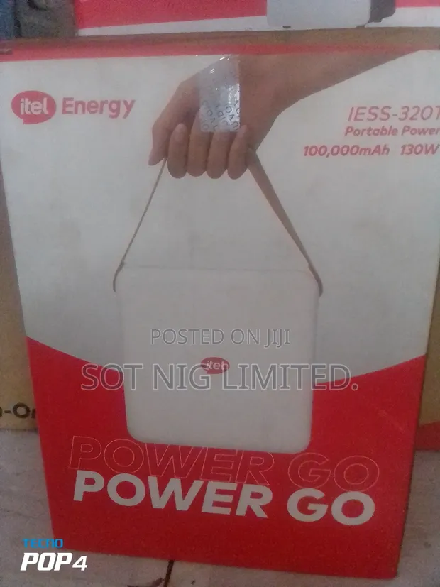 130W Itel Portable Power Station with 100W Solar Panel - 1