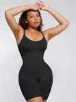Seamless Open Back Full Body Shaper With Bra - 4