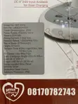 Qasa 12" Fan Mai Sake Gina Baturi Da Hasken LED - 4