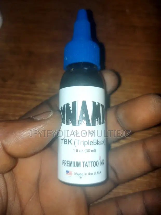 Dynamic TBK (Triple Black) Premium Tattoo Ink - 30ml - 1