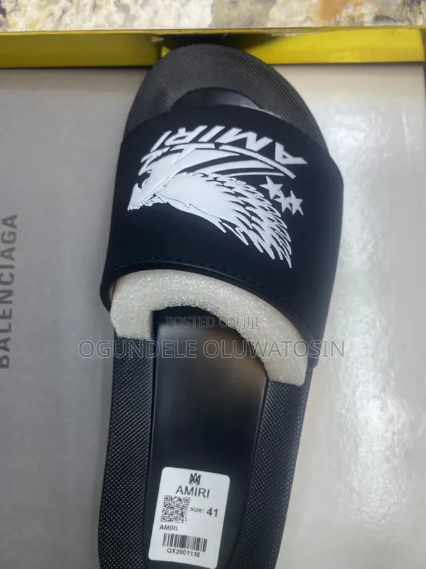 Brand New Amiri Slides - Classic Black - 1