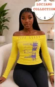 Truenyc Women's Trendy Off Shoulder Tops - 4
